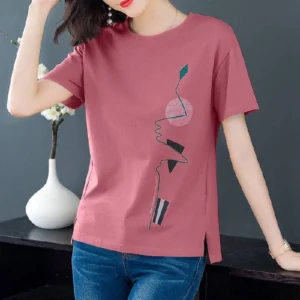15ef3edfbb5eb57f133530ad18461308.webp Free Size Korean Style Women T Shirt Baju Shirt Woman Retrol