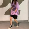 Free Size Korean Style Woman Top Baggy Shirt Vintage Shirt