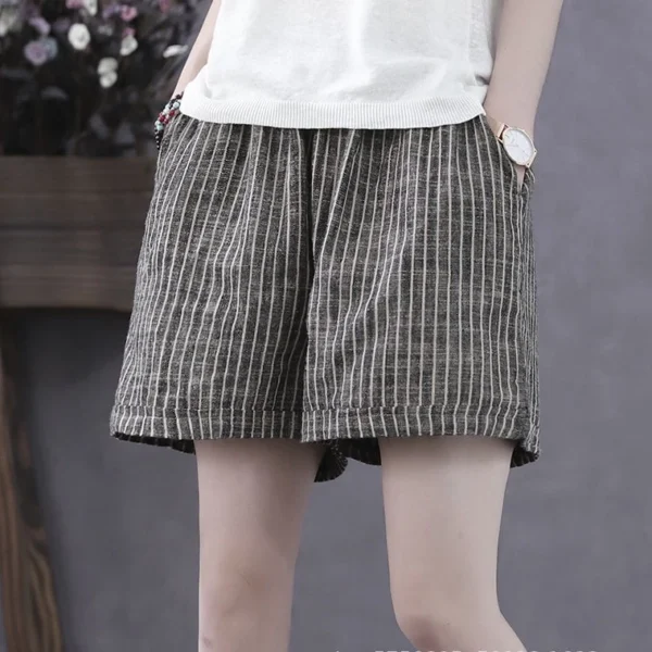 4db4e66900ca353f4f29afd5e0333644.webp Free Size Seluar Pendek Perempuan Korean Style Women Shorts Women High Waist Wide Leg Shorts Woman Style