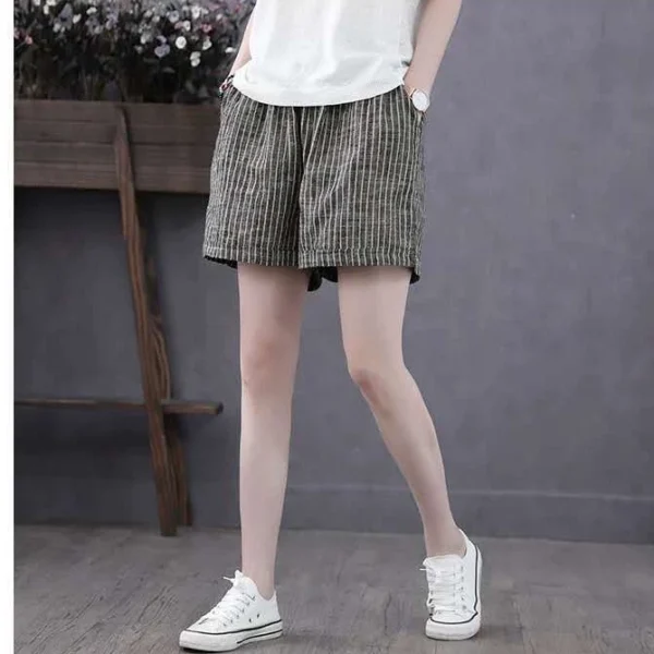 b79254aca9a327fda0b0a3bdc490661d.webp Free Size Seluar Pendek Perempuan Korean Style Women Shorts Women High Waist Wide Leg Shorts Woman Style