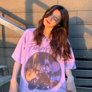 Free Size Korean Style Woman Top Baggy Shirt Vintage Shirt
