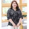Free Size Baggy Blouse Women Chiffon Blouse Elegant