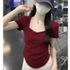cn-11134207-7ras8-mct32or9ibmxab.webp Free Size Fashionable Square Neck T shirt for Women Plain Design