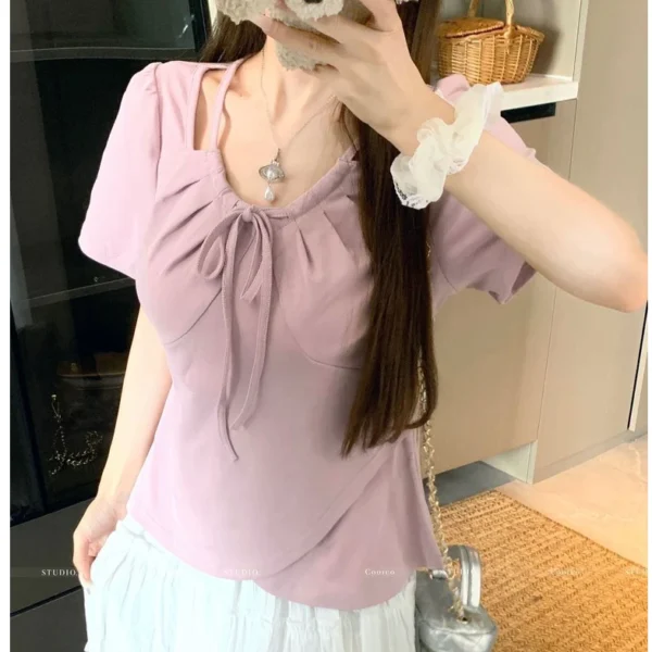 cn-11134207-7ras8-mcuoe4vzoetc74.webp Free Size Trendy Loose Fit Vintage Yellow T Shirt Women s Daily Wear