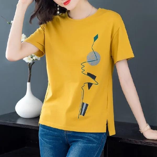 Free Size Korean Style Women T Shirt Baju Shirt Woman Retrol