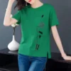 Free Size Korean Style Women T Shirt Baju Shirt Woman Retrol