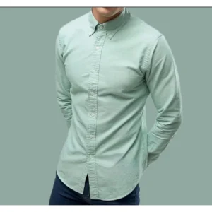 Free Size  Men Formal Shirt Long Sleeve Solid Colour