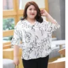 Free Size Baggy Blouse Women Chiffon Blouse Elegant