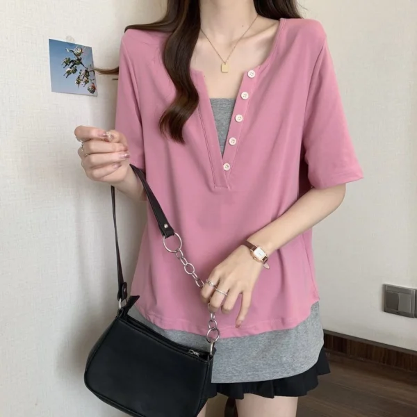 sg-11134201-7rd4i-lwx2ikr7dfpm3a.webp Free Size Trendy Tops for Women Tshirt Korean Tops Woman T Shirt Fashion Women Clothes Women Top Trending Tops