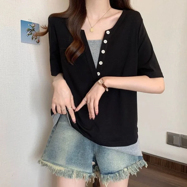 sg-11134201-7rd4s-lwgnjzwr3n2i53.webp Free Size Trendy Tops for Women Tshirt Korean Tops Woman T Shirt Fashion Women Clothes Women Top Trending Tops