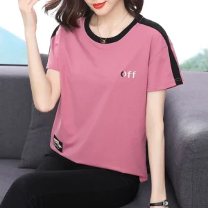 sg-11134201-7rd6k-lv5f7gacegzofd.webp Free Size intage Shirt Embroidery Baju T Shirt Women Tshirt Baju Perempuan Viral Korean Style Woman Top Pink Shirt Purple Shirt Fashion Women Top Women Clothing Retro Shirt