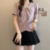Free Size Baggy Shirt Fashion Women Top Trendy