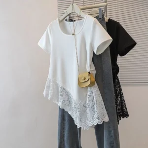 sg-11134201-820le-mnfi4h4afm6dc5.webp Free Size Trendy Korean U neck Short Sleeve Top for Women